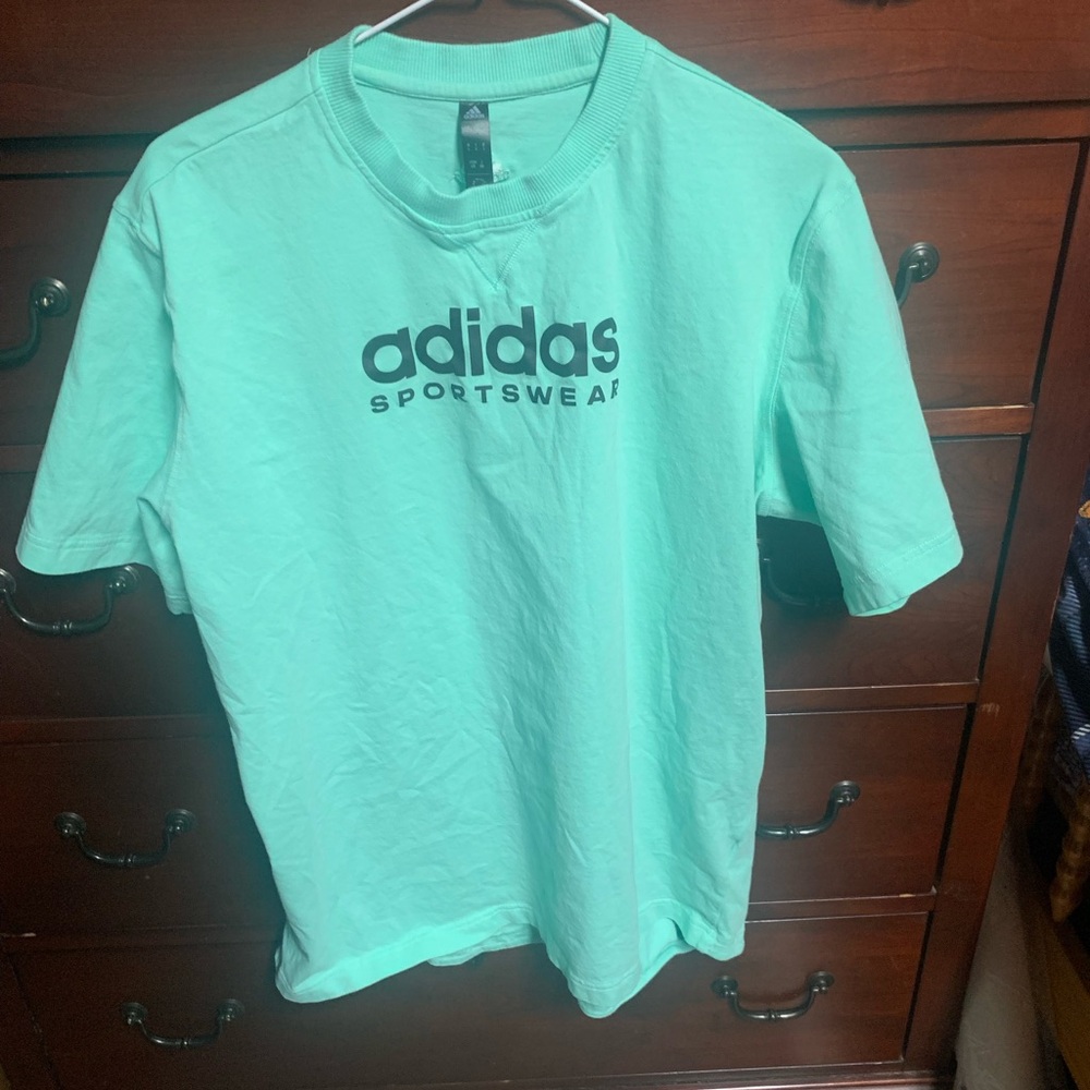 Adidas Mint Green Sportswear T-Shirt